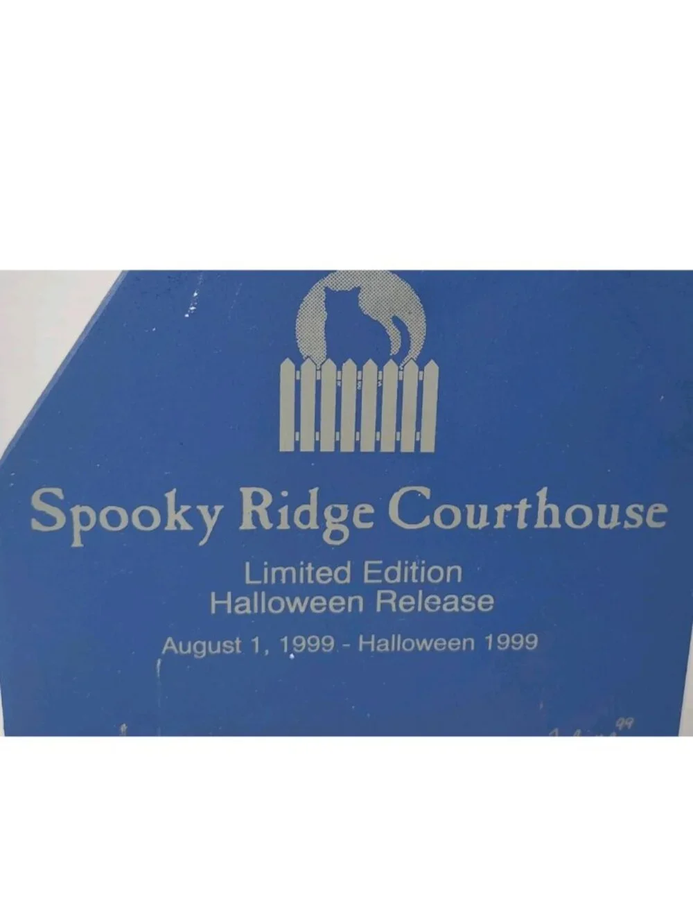 Cat's Meow Spooky Ridge Courthouse Haunted Halloween Shelf Sitter Fall Decor - Picture 4 of 8